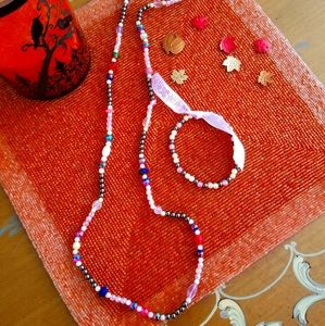 Handmade necklace and bracelet